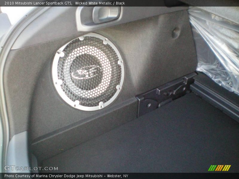 Wicked White Metallic / Black 2010 Mitsubishi Lancer Sportback GTS