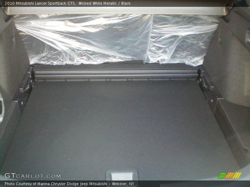 Wicked White Metallic / Black 2010 Mitsubishi Lancer Sportback GTS