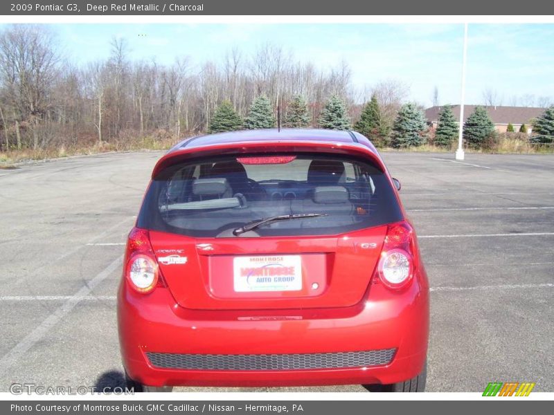 Deep Red Metallic / Charcoal 2009 Pontiac G3