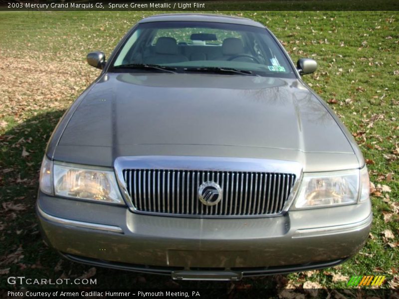 Spruce Green Metallic / Light Flint 2003 Mercury Grand Marquis GS