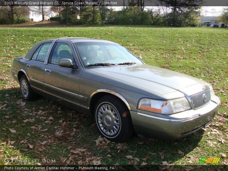 Spruce Green Metallic / Light Flint 2003 Mercury Grand Marquis GS