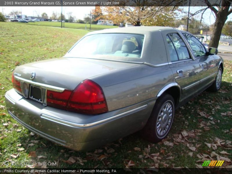 Spruce Green Metallic / Light Flint 2003 Mercury Grand Marquis GS