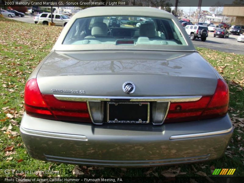 Spruce Green Metallic / Light Flint 2003 Mercury Grand Marquis GS