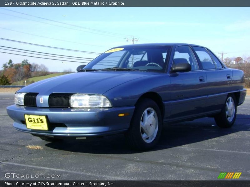 Opal Blue Metallic / Graphite 1997 Oldsmobile Achieva SL Sedan