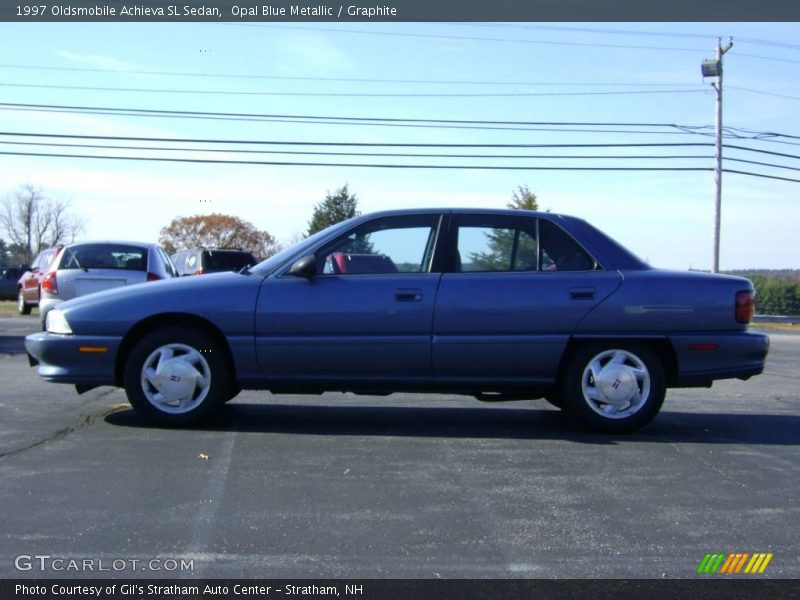 Opal Blue Metallic / Graphite 1997 Oldsmobile Achieva SL Sedan