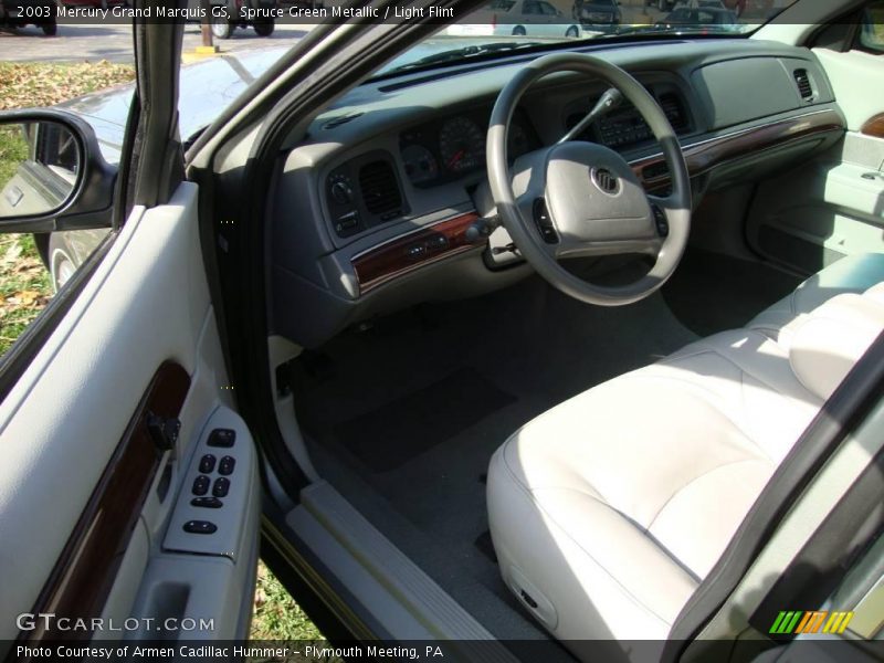 Spruce Green Metallic / Light Flint 2003 Mercury Grand Marquis GS