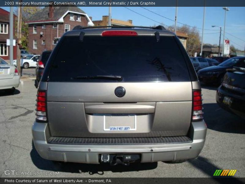 Mineral Grey Metallic / Dark Graphite 2003 Mercury Mountaineer Convenience AWD