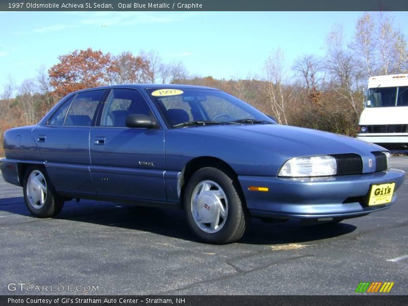 Opal Blue Metallic / Graphite 1997 Oldsmobile Achieva SL Sedan