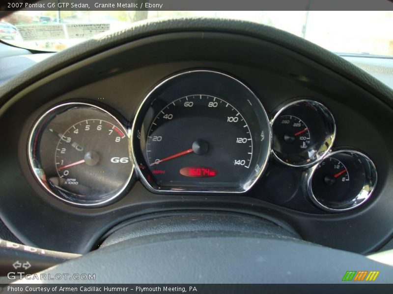 Granite Metallic / Ebony 2007 Pontiac G6 GTP Sedan