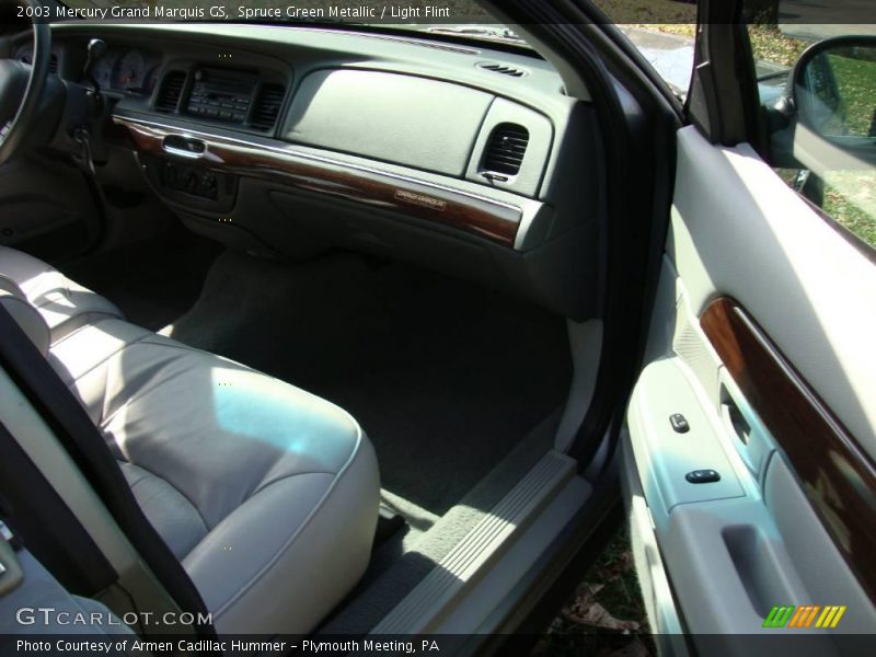 Spruce Green Metallic / Light Flint 2003 Mercury Grand Marquis GS
