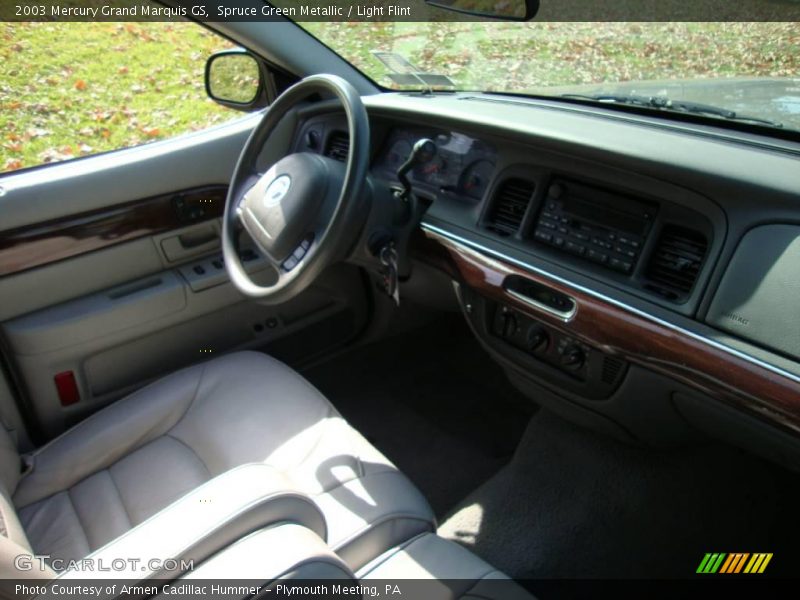 Spruce Green Metallic / Light Flint 2003 Mercury Grand Marquis GS