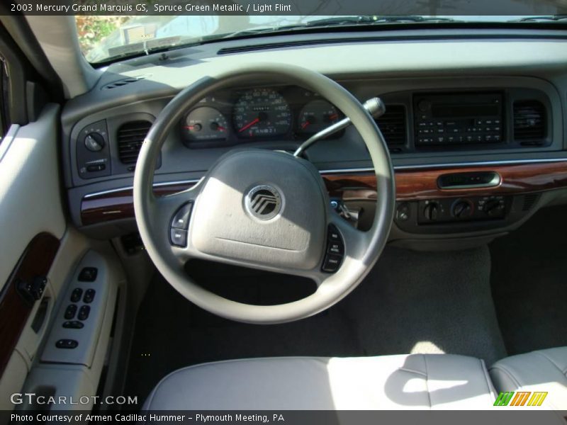 Spruce Green Metallic / Light Flint 2003 Mercury Grand Marquis GS