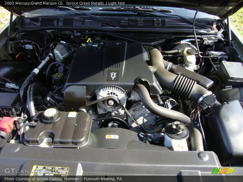 Spruce Green Metallic / Light Flint 2003 Mercury Grand Marquis GS