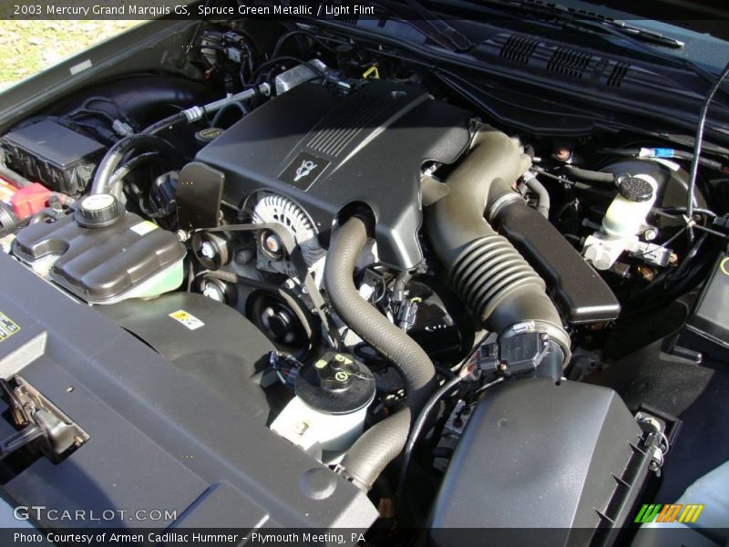Spruce Green Metallic / Light Flint 2003 Mercury Grand Marquis GS