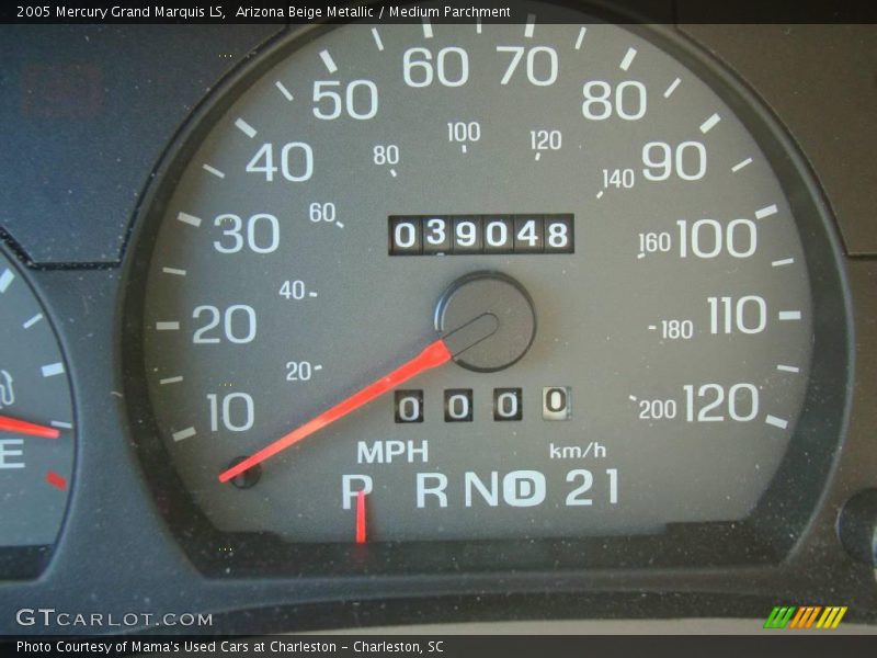 Arizona Beige Metallic / Medium Parchment 2005 Mercury Grand Marquis LS