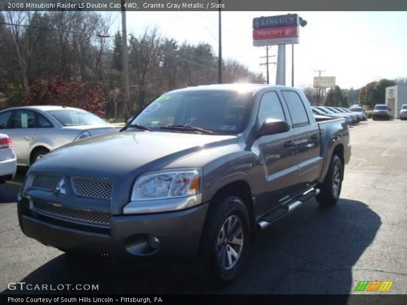 Granite Gray Metallic / Slate 2008 Mitsubishi Raider LS Double Cab 4WD