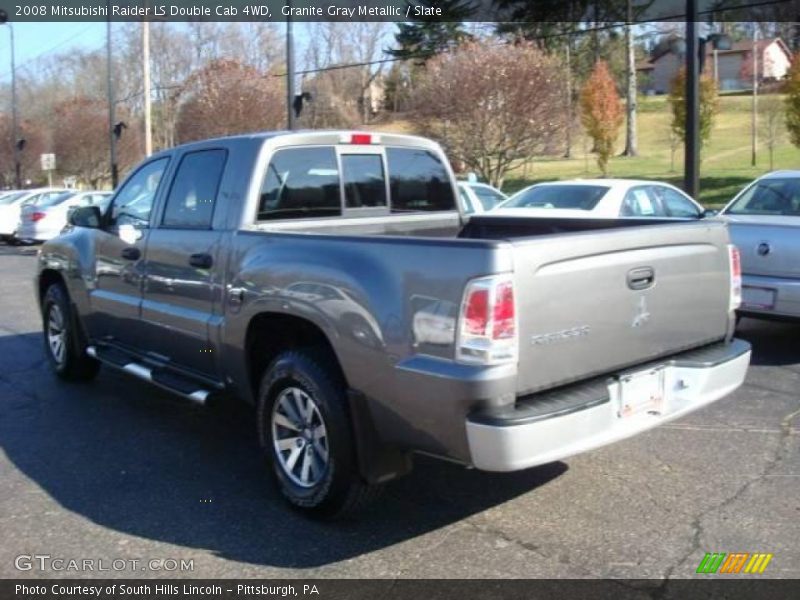 Granite Gray Metallic / Slate 2008 Mitsubishi Raider LS Double Cab 4WD