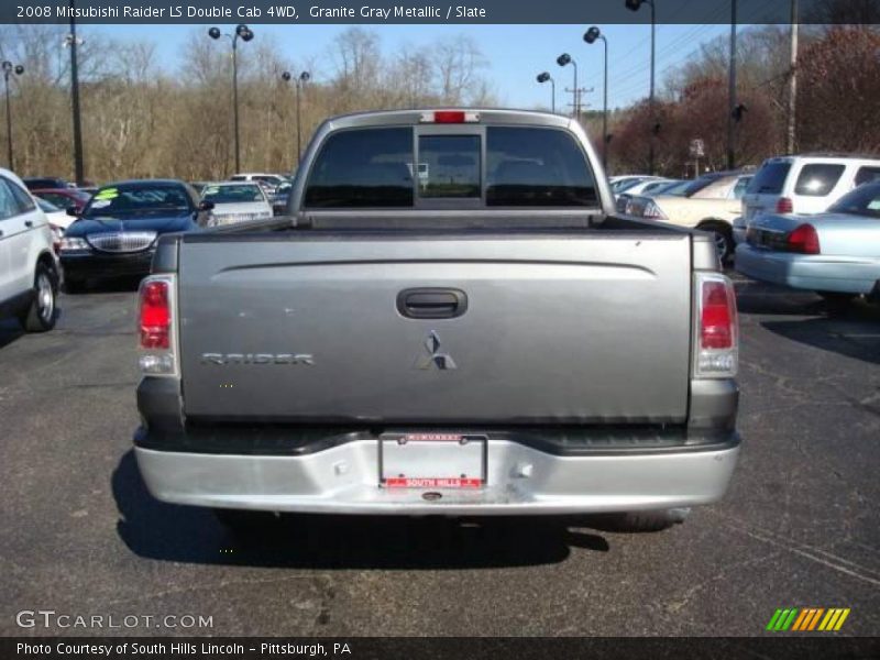 Granite Gray Metallic / Slate 2008 Mitsubishi Raider LS Double Cab 4WD