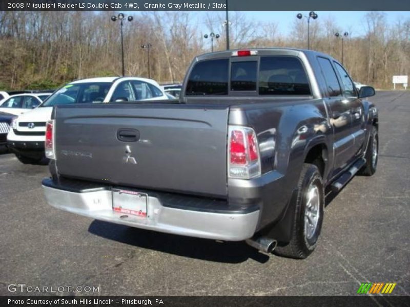 Granite Gray Metallic / Slate 2008 Mitsubishi Raider LS Double Cab 4WD