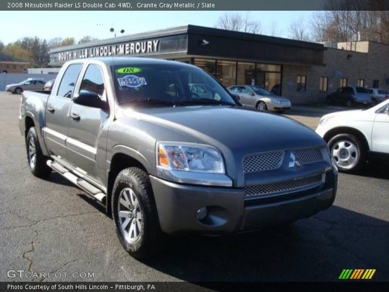 Granite Gray Metallic / Slate 2008 Mitsubishi Raider LS Double Cab 4WD