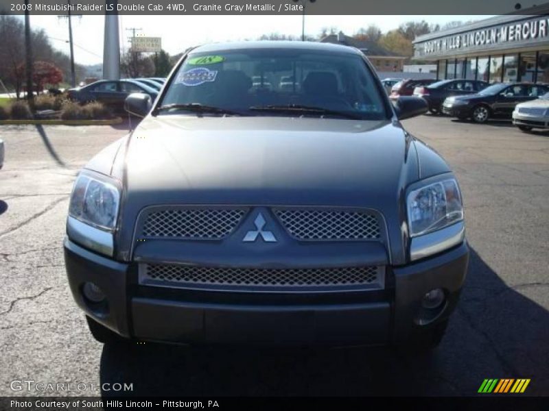 Granite Gray Metallic / Slate 2008 Mitsubishi Raider LS Double Cab 4WD