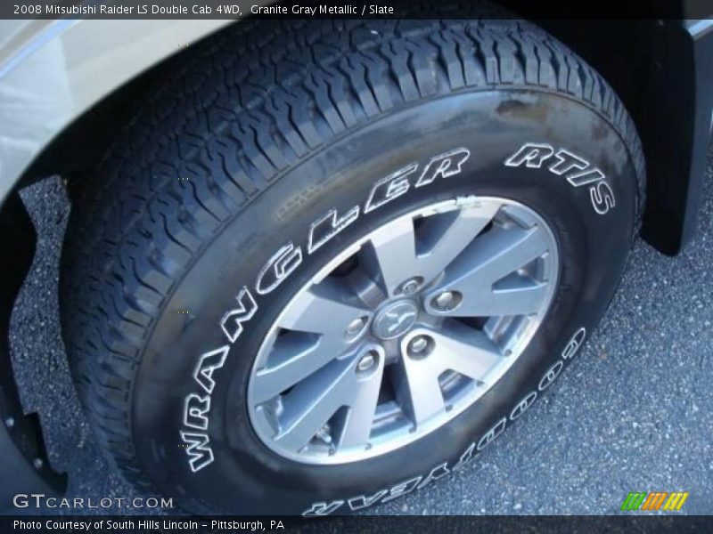 Granite Gray Metallic / Slate 2008 Mitsubishi Raider LS Double Cab 4WD