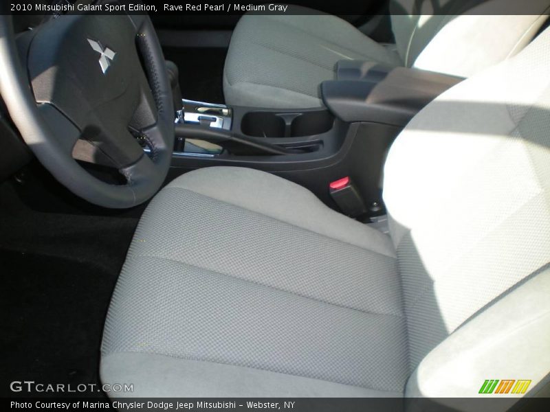 Rave Red Pearl / Medium Gray 2010 Mitsubishi Galant Sport Edition