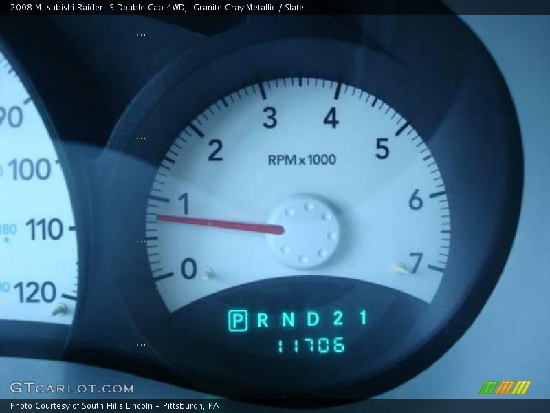 Granite Gray Metallic / Slate 2008 Mitsubishi Raider LS Double Cab 4WD