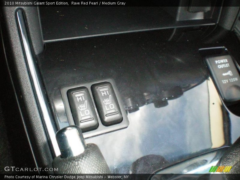 Rave Red Pearl / Medium Gray 2010 Mitsubishi Galant Sport Edition