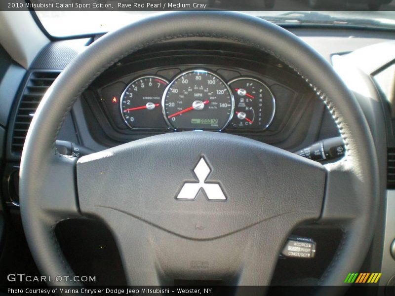 Rave Red Pearl / Medium Gray 2010 Mitsubishi Galant Sport Edition