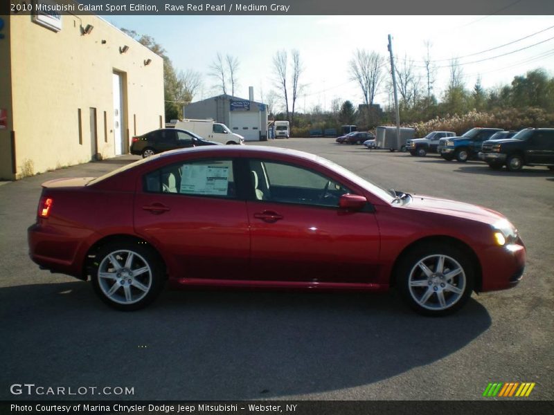 Rave Red Pearl / Medium Gray 2010 Mitsubishi Galant Sport Edition