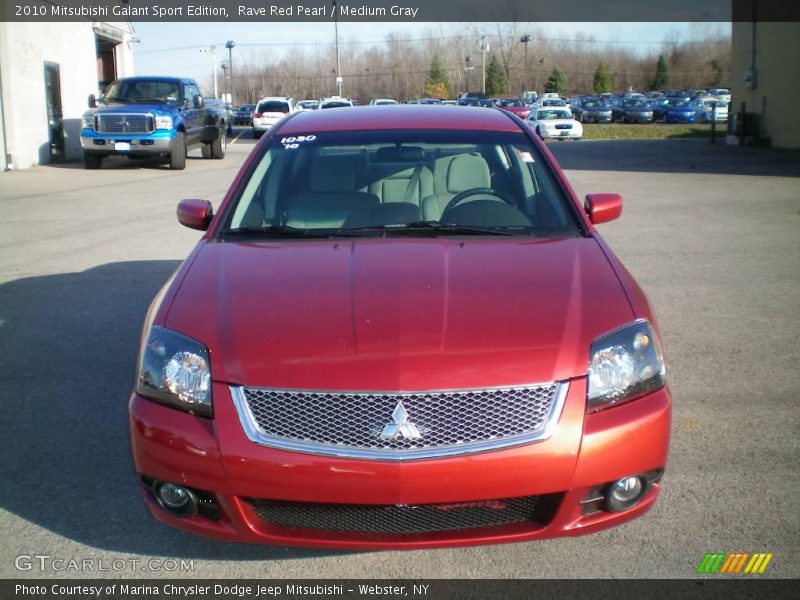 Rave Red Pearl / Medium Gray 2010 Mitsubishi Galant Sport Edition