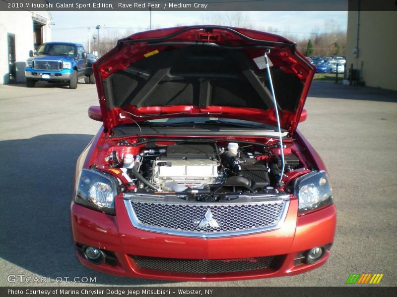 Rave Red Pearl / Medium Gray 2010 Mitsubishi Galant Sport Edition