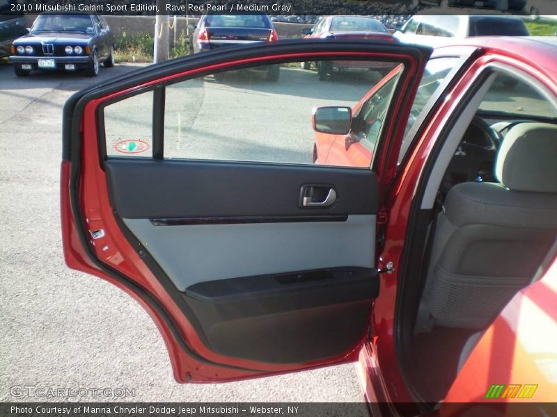 Rave Red Pearl / Medium Gray 2010 Mitsubishi Galant Sport Edition