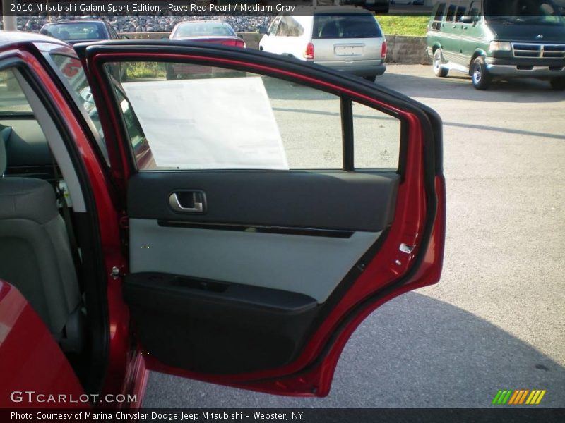 Rave Red Pearl / Medium Gray 2010 Mitsubishi Galant Sport Edition