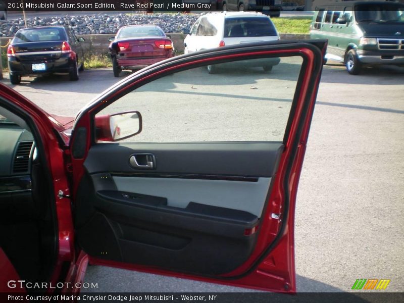 Rave Red Pearl / Medium Gray 2010 Mitsubishi Galant Sport Edition