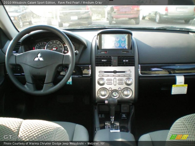 Rave Red Pearl / Medium Gray 2010 Mitsubishi Galant Sport Edition