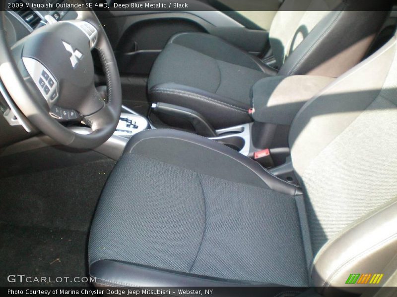 Deep Blue Metallic / Black 2009 Mitsubishi Outlander SE 4WD