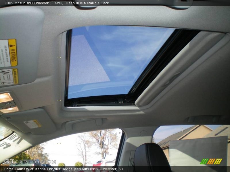 Deep Blue Metallic / Black 2009 Mitsubishi Outlander SE 4WD