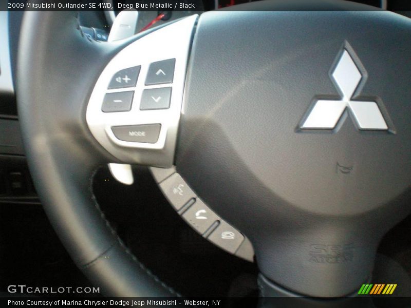 Deep Blue Metallic / Black 2009 Mitsubishi Outlander SE 4WD