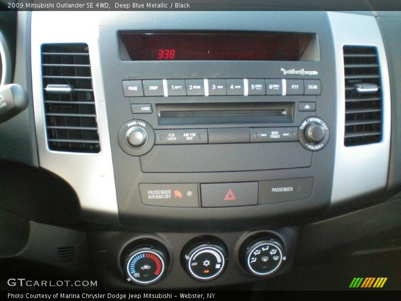 Deep Blue Metallic / Black 2009 Mitsubishi Outlander SE 4WD
