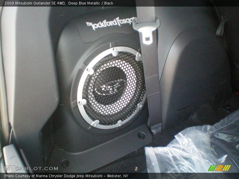 Deep Blue Metallic / Black 2009 Mitsubishi Outlander SE 4WD