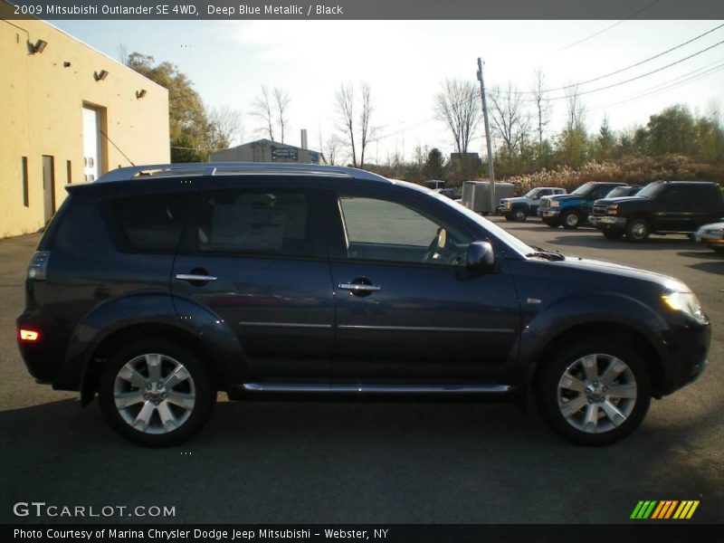 Deep Blue Metallic / Black 2009 Mitsubishi Outlander SE 4WD