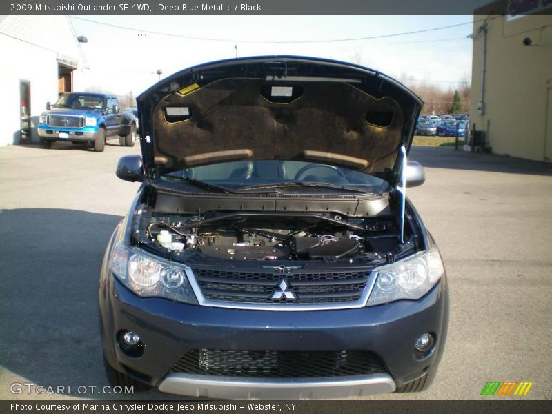 Deep Blue Metallic / Black 2009 Mitsubishi Outlander SE 4WD