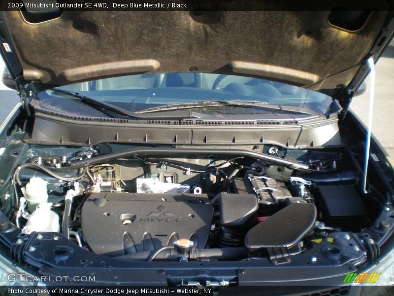 Deep Blue Metallic / Black 2009 Mitsubishi Outlander SE 4WD