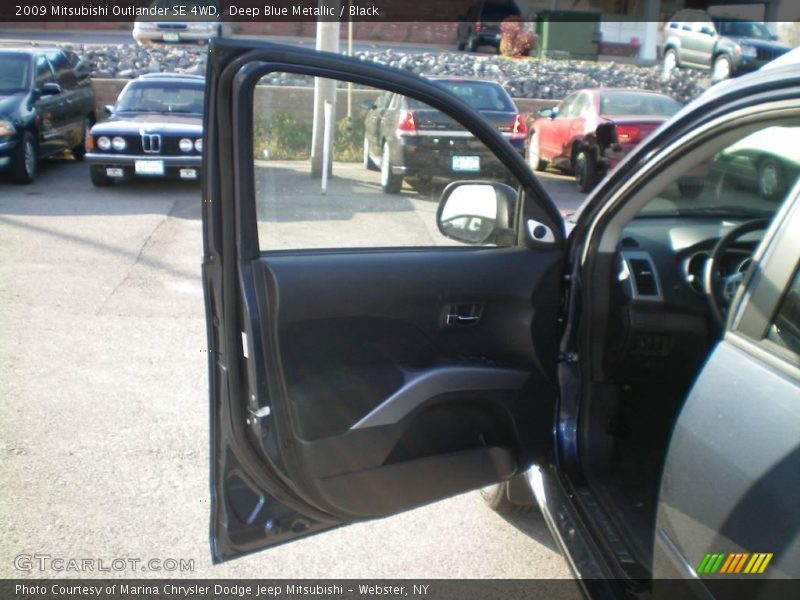 Deep Blue Metallic / Black 2009 Mitsubishi Outlander SE 4WD