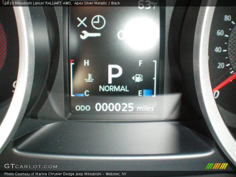 Apex Silver Metallic / Black 2010 Mitsubishi Lancer RALLIART AWD