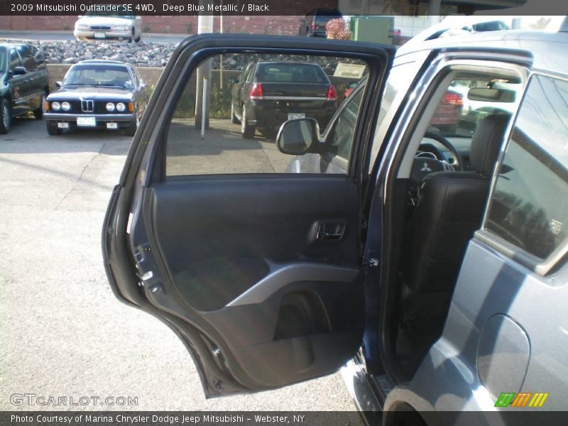Deep Blue Metallic / Black 2009 Mitsubishi Outlander SE 4WD