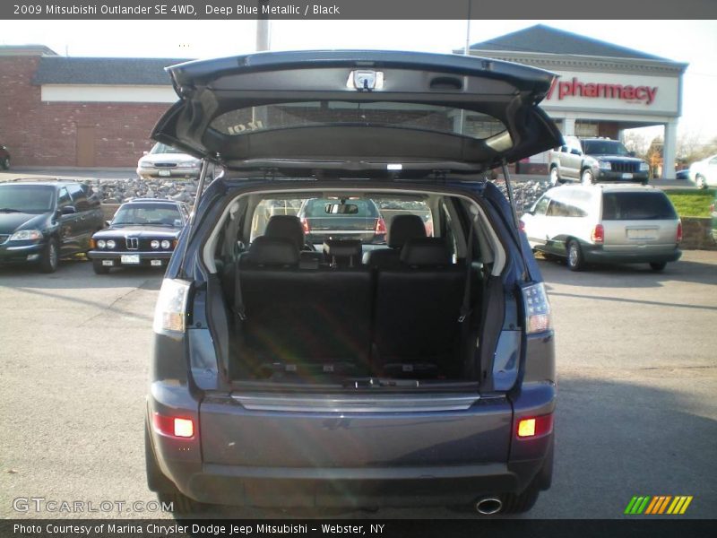 Deep Blue Metallic / Black 2009 Mitsubishi Outlander SE 4WD