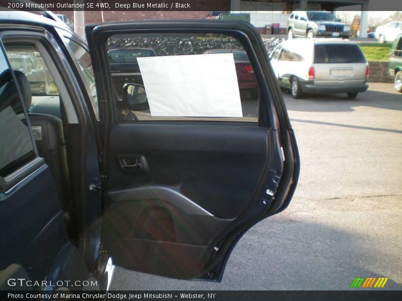 Deep Blue Metallic / Black 2009 Mitsubishi Outlander SE 4WD